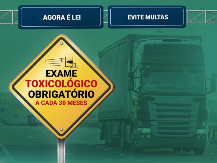 Exame toxicológico periódico continua obrigatório para motoristas profissionais